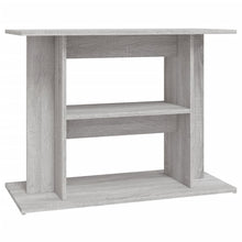 Aquariumstandaard Bewerkt Hout 80 x 35 x 60 cm Grijs sonoma