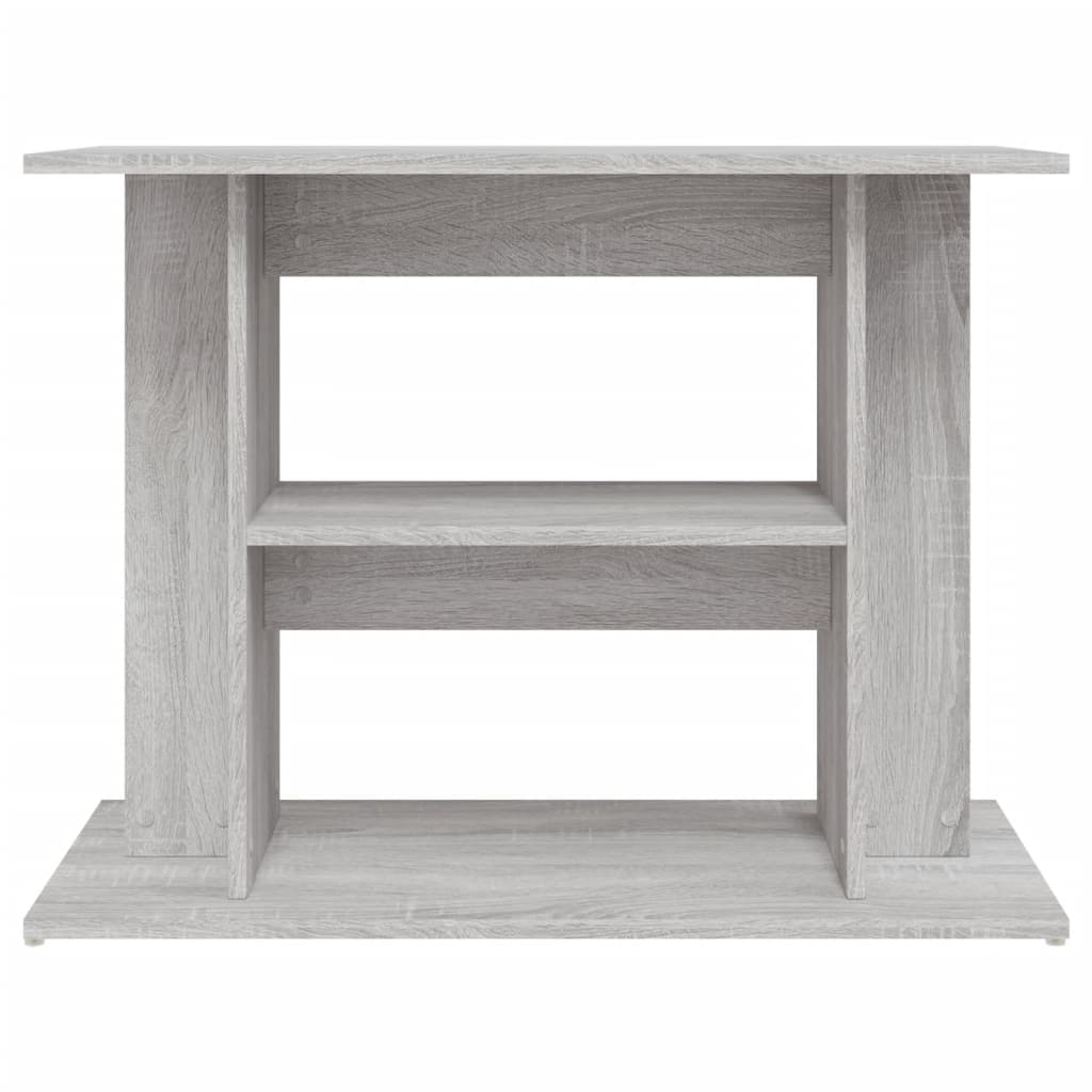 Aquariumstandaard Bewerkt Hout 80 x 35 x 60 cm Grijs sonoma