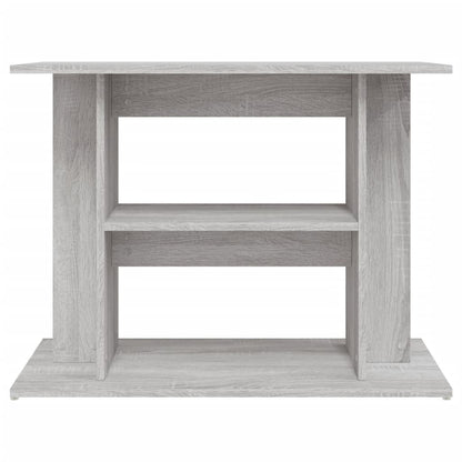 Aquariumstandaard Bewerkt Hout 80 x 35 x 60 cm Grijs sonoma