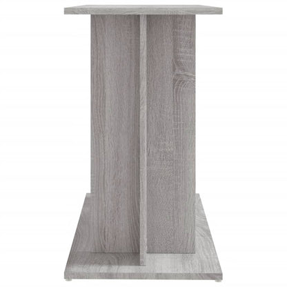 Aquariumstandaard Bewerkt Hout 80 x 35 x 60 cm Grijs sonoma