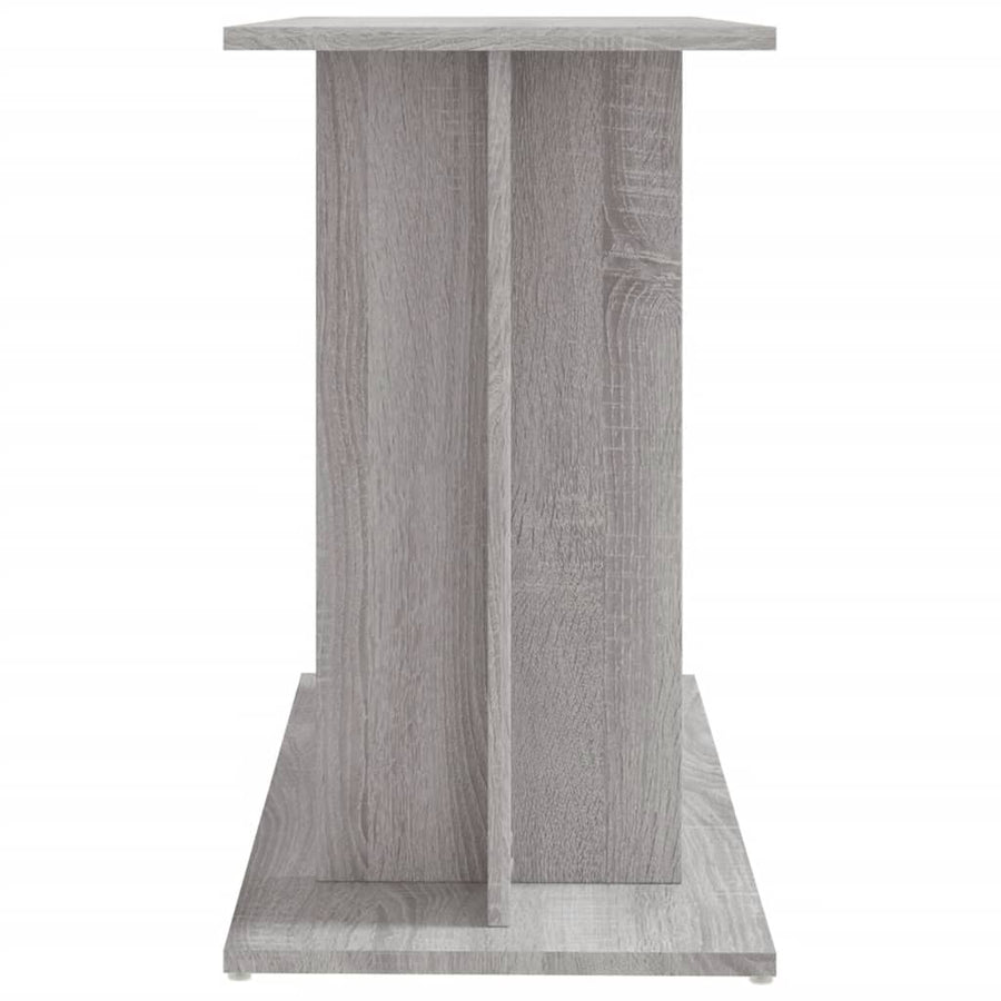 Aquariumstandaard Bewerkt Hout 80 x 35 x 60 cm Grijs sonoma