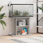 Aquarium Stand Sonoma Grey 80x35x60 cm Engineered Wood