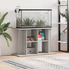 Aquarium stand 100x40x60 cm engineered wood grey Sonoma