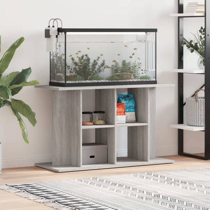 Aquariumstandaard Bewerkt Hout 100 x 40 x 60 cm Grijs sonoma