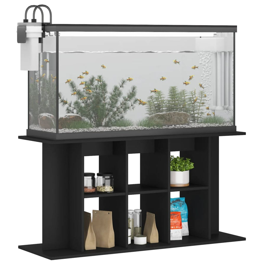 Aquariumstandaard Bewerkt Hout 120 x 40 x 60 cm Zwart