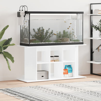 Aquariumstandaard Bewerkt Hout 120 x 40 x 60 cm Hoogglans wit