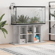 Aquariumstandaard Bewerkt Hout 120 x 40 x 60 cm Betongrijs