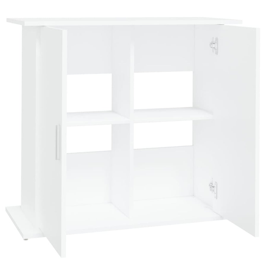 Aquariumstandaard Bewerkt Hout 81 x 36 x 73 cm Wit