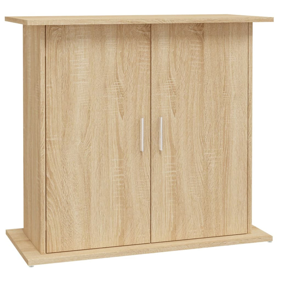 Aquariumstandaard Bewerkt Hout Kleurig 81 x 36 x 73 cm Sonoma eiken