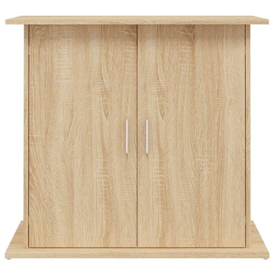 Aquariumstandaard Bewerkt Hout Kleurig 81 x 36 x 73 cm Sonoma eiken