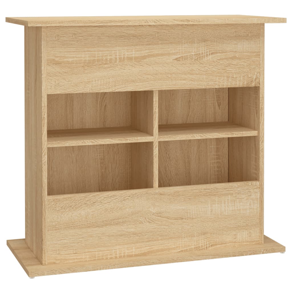 Aquariumstandaard Bewerkt Hout Kleurig 81 x 36 x 73 cm Sonoma eiken