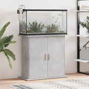 Aquariumstandaard 81x36x73 cm bewerkt hout grijs