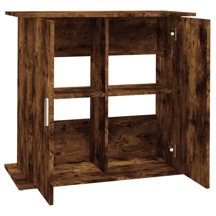 Aquariumstandaard Bewerkt Hout Kleurig 81 x 36 x 73 cm Gerookt eiken