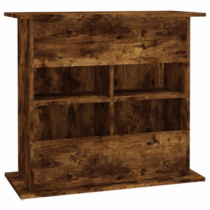 Aquariumstandaard Bewerkt Hout Kleurig 81 x 36 x 73 cm Gerookt eiken