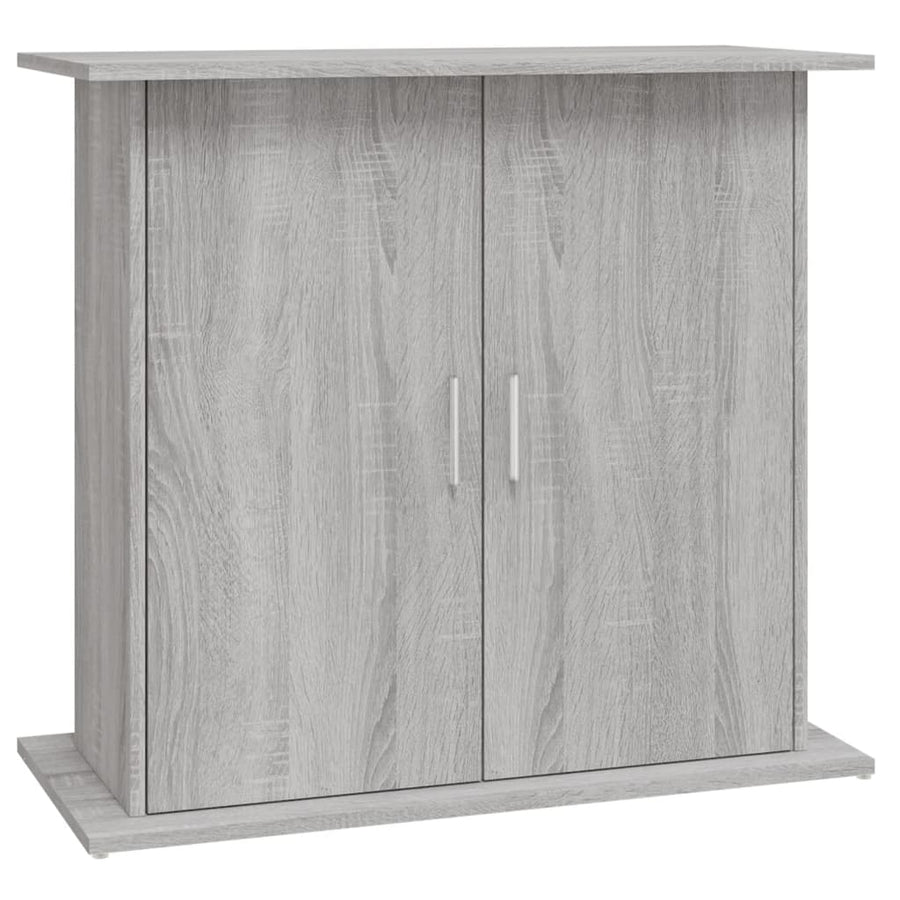 Aquariumstandaard Bewerkt Hout Eiken 81 x 36 x 73 cm Grijs sonoma
