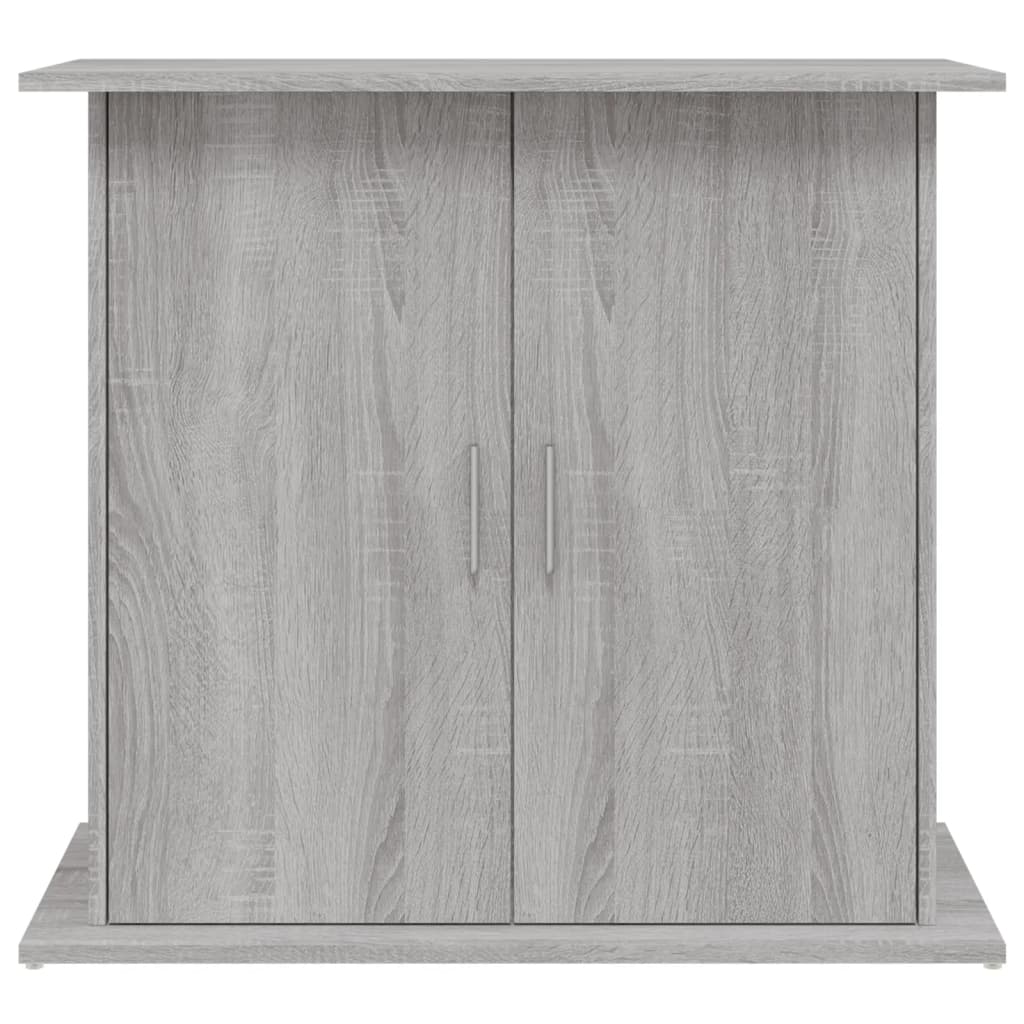 Aquariumstandaard Bewerkt Hout Eiken 81 x 36 x 73 cm Grijs sonoma