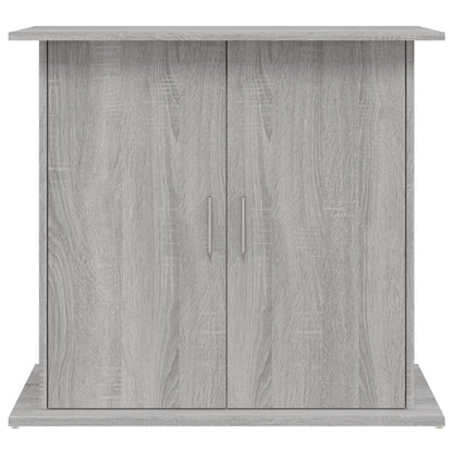 Aquariumstandaard Bewerkt Hout Eiken 81 x 36 x 73 cm Grijs sonoma