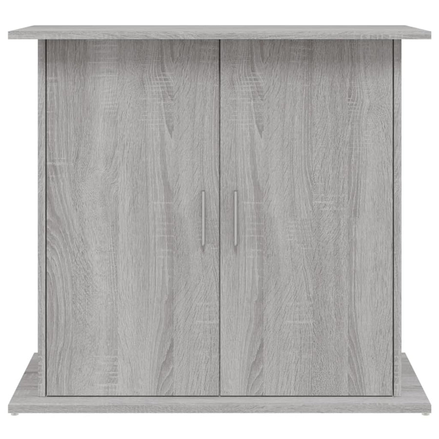Aquariumstandaard Bewerkt Hout Eiken 81 x 36 x 73 cm Grijs sonoma
