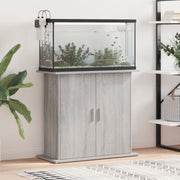 Aquariumstandaard 81x36x73 cm grijs sonoma eiken bewerkt hout