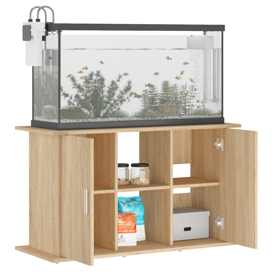 Aquariumstandaard Bewerkt Hout Kleurig 101 x 41 x 58 cm Sonoma eiken