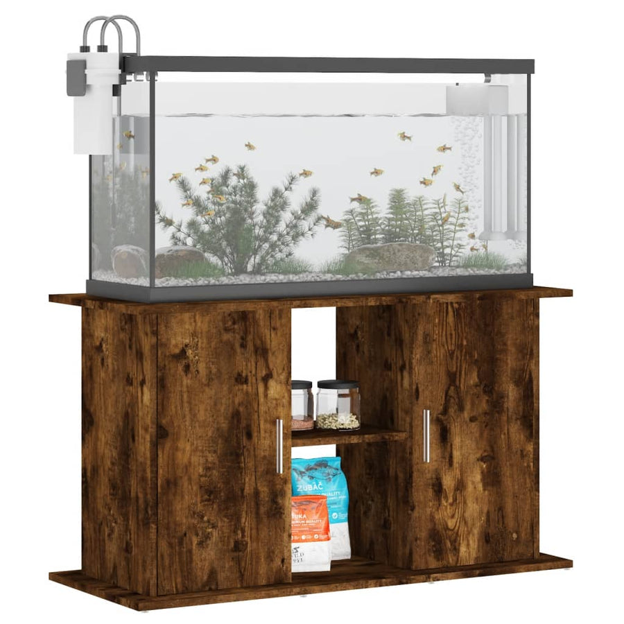 Aquariumstandaard Bewerkt Hout Kleur 101 x 41 x 58 cm Gerookt eiken
