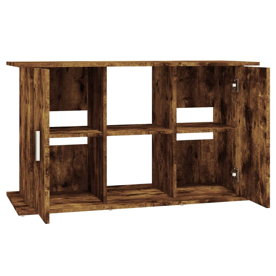 Aquariumstandaard Bewerkt Hout Kleur 101 x 41 x 58 cm Gerookt eiken