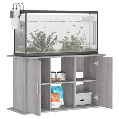 Aquariumstandaard Bewerkt Hout Eiken 101 x 41 x 58 cm Grijs sonoma