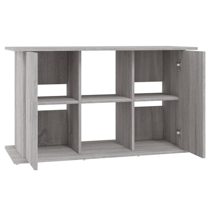 Aquariumstandaard Bewerkt Hout Eiken 101 x 41 x 58 cm Grijs sonoma
