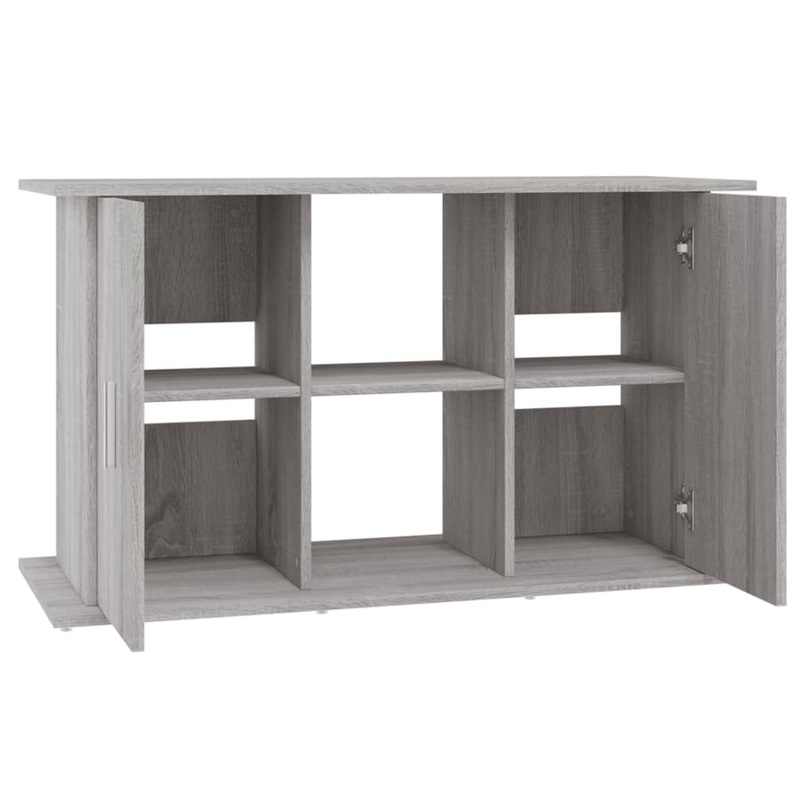 Aquariumstandaard Bewerkt Hout Eiken 101 x 41 x 58 cm Grijs sonoma