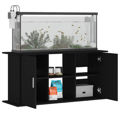 Aquariumstandaard Bewerkt Hout 121 x 41 x 58 cm Zwart