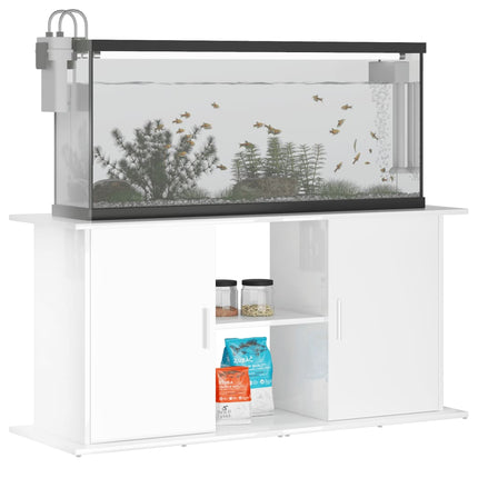 Aquariumstandaard Bewerkt Hout 121 x 41 x 58 cm Hoogglans wit