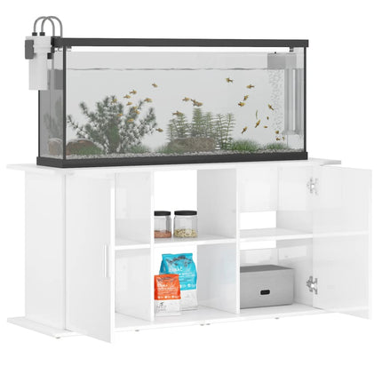 Aquariumstandaard Bewerkt Hout 121 x 41 x 58 cm Hoogglans wit