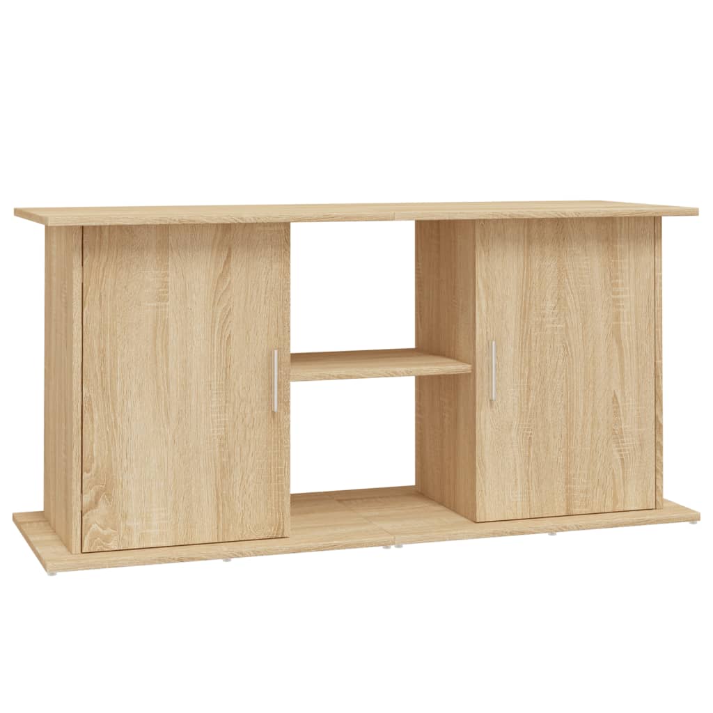 Aquariumstandaard Bewerkt Hout Kleurig 121 x 41 x 58 cm Sonoma eiken
