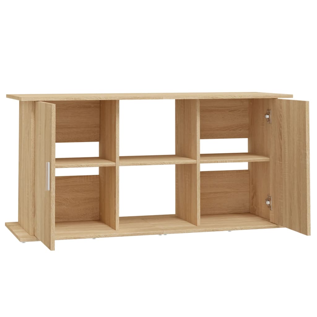 Aquariumstandaard Bewerkt Hout Kleurig 121 x 41 x 58 cm Sonoma eiken