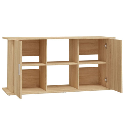Aquariumstandaard Bewerkt Hout Kleurig 121 x 41 x 58 cm Sonoma eiken