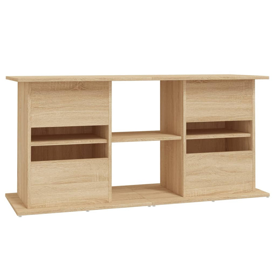 Aquariumstandaard Bewerkt Hout Kleurig 121 x 41 x 58 cm Sonoma eiken