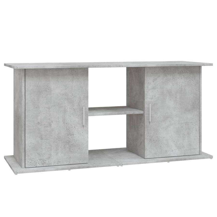 Aquariumstandaard Bewerkt Hout 121 x 41 x 58 cm Betongrijs