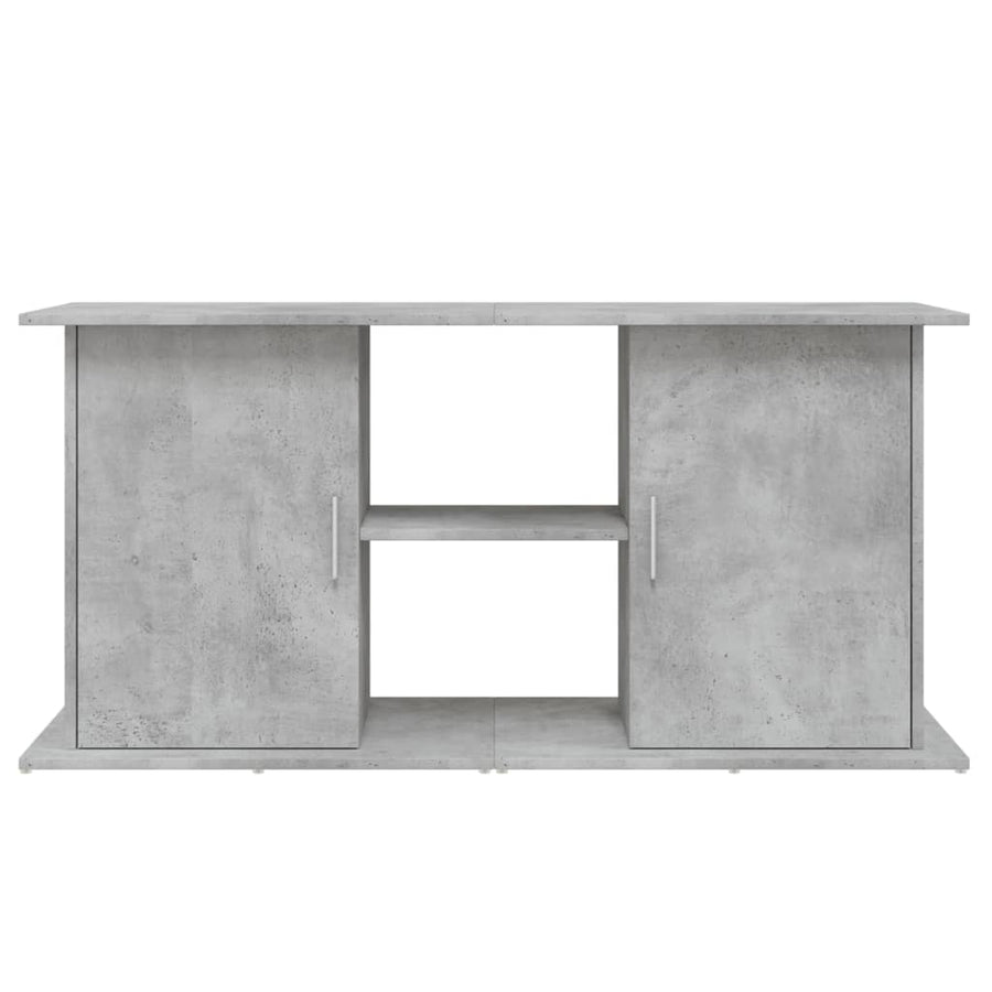 Aquariumstandaard Bewerkt Hout 121 x 41 x 58 cm Betongrijs