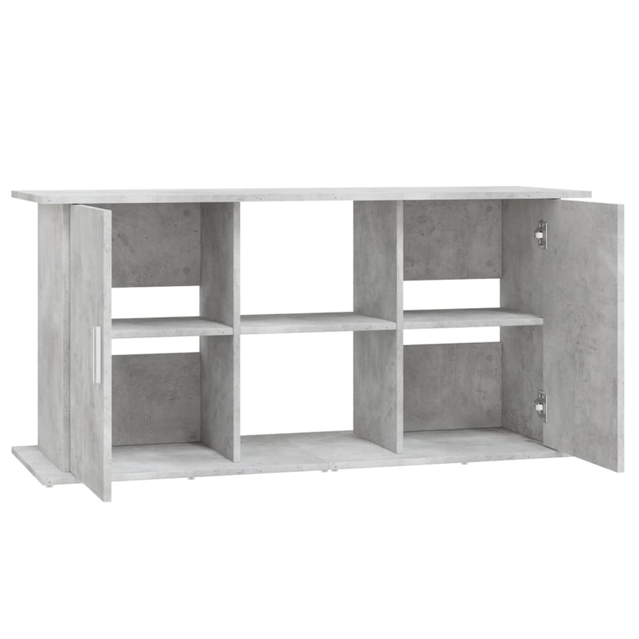 Aquariumstandaard Bewerkt Hout 121 x 41 x 58 cm Betongrijs