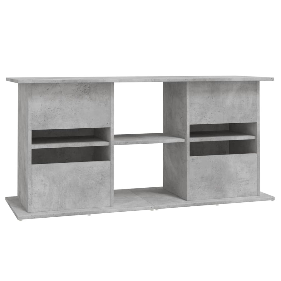 Aquariumstandaard Bewerkt Hout 121 x 41 x 58 cm Betongrijs