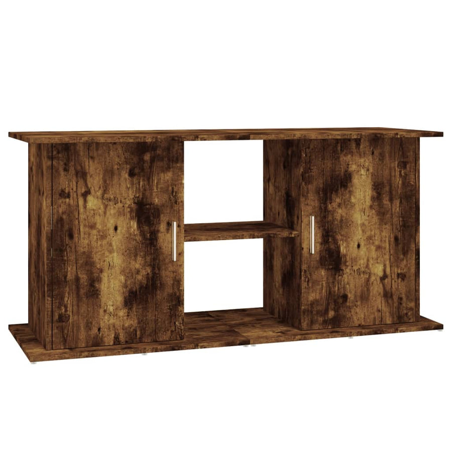 Aquariumstandaard Bewerkt Hout Kleur 121 x 41 x 58 cm Gerookt eiken