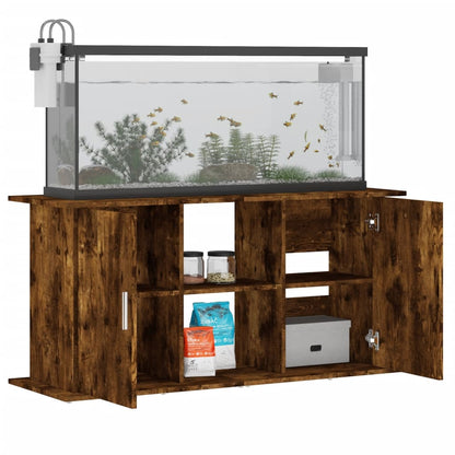 Aquariumstandaard Bewerkt Hout Kleur 121 x 41 x 58 cm Gerookt eiken