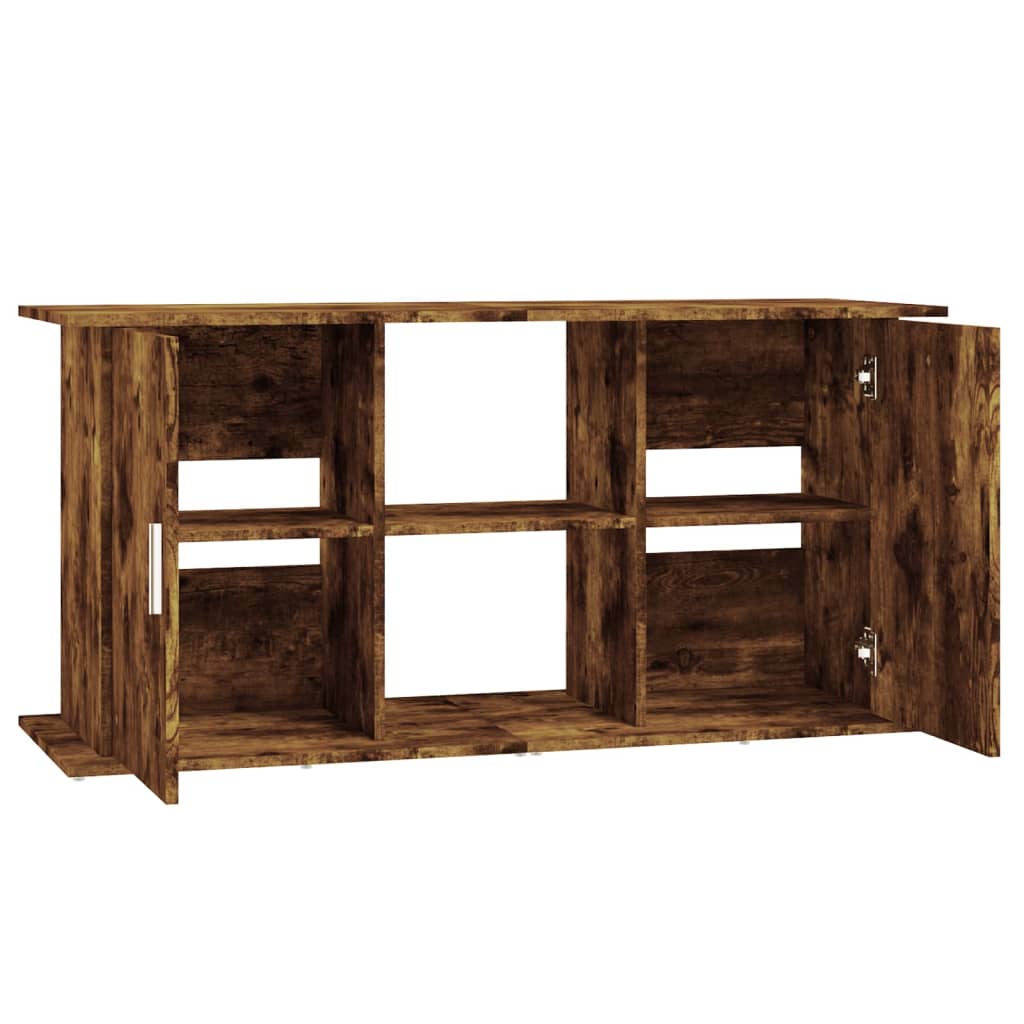 Aquariumstandaard Bewerkt Hout Kleur 121 x 41 x 58 cm Gerookt eiken