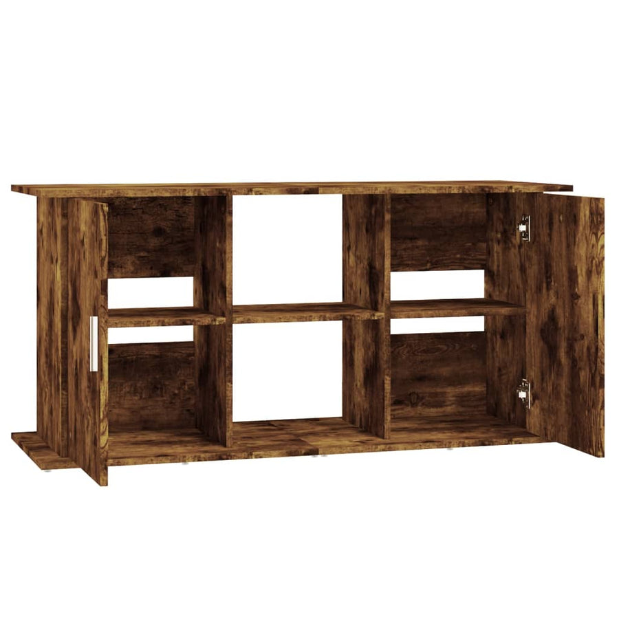 Aquariumstandaard Bewerkt Hout Kleur 121 x 41 x 58 cm Gerookt eiken