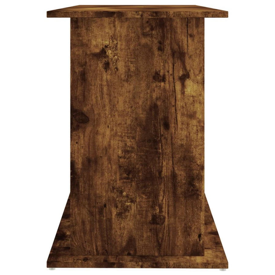 Aquariumstandaard Bewerkt Hout Kleur 121 x 41 x 58 cm Gerookt eiken