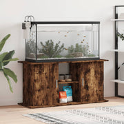 Aquariumstandaard 121x41x58 cm bewerkt hout gerookt eiken