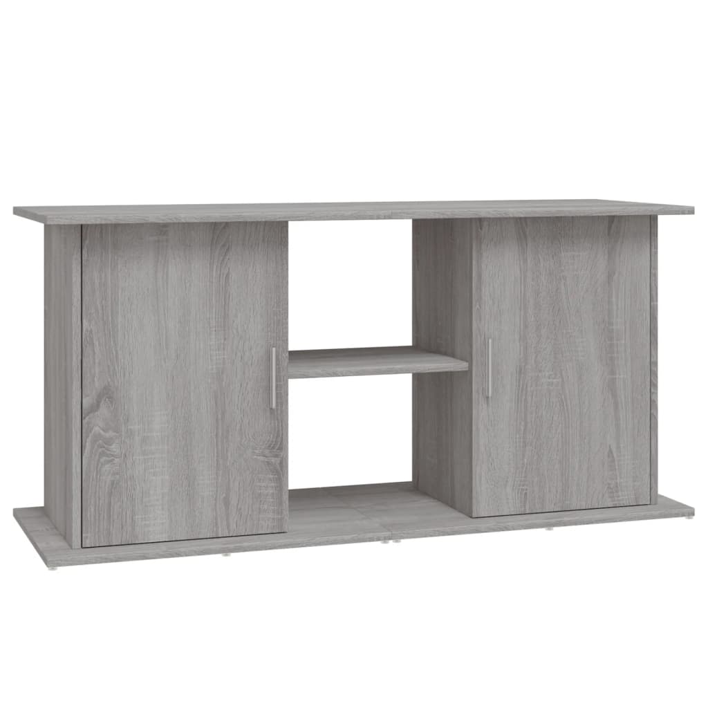 Aquariumstandaard Bewerkt Hout Eiken 121 x 41 x 58 cm Grijs sonoma