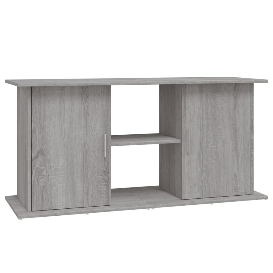 Aquariumstandaard Bewerkt Hout Eiken 121 x 41 x 58 cm Grijs sonoma