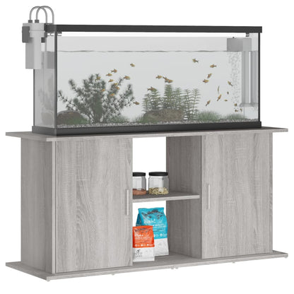 Aquariumstandaard Bewerkt Hout Eiken 121 x 41 x 58 cm Grijs sonoma