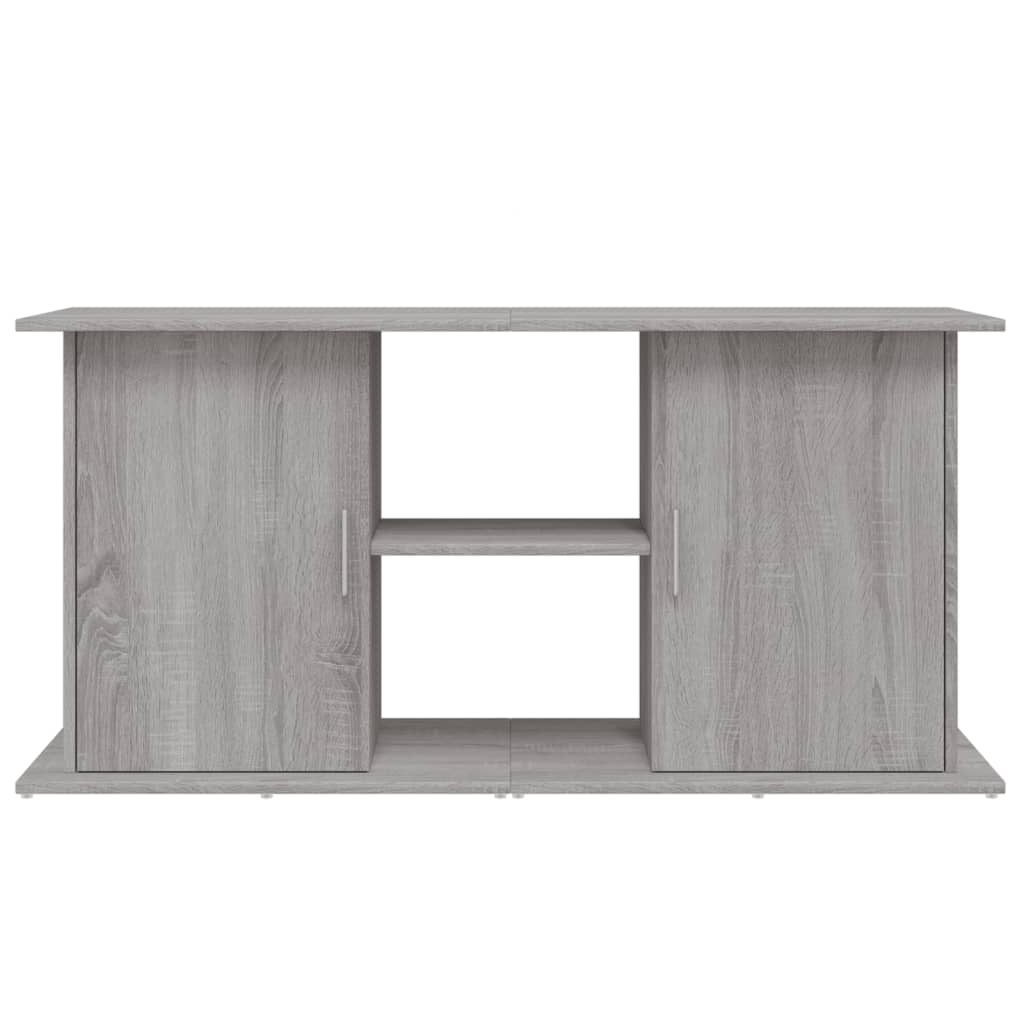 Aquariumstandaard Bewerkt Hout Eiken 121 x 41 x 58 cm Grijs sonoma